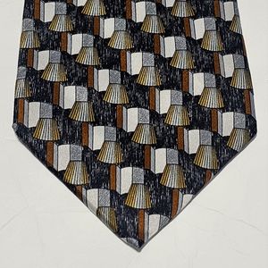 Geoffrey Beene Tie 100% Imported Silk 56" US Made